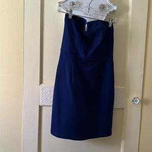 Strapless mini dress